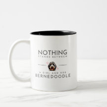 Bernedoodle Zweifarbige Tasse