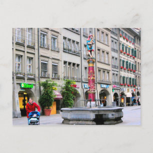 Berner Altstadt - Mittelalterlicher Brunnen Postkarte