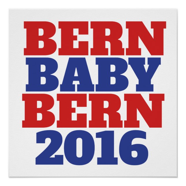 Berner Berberbernie Sanders 2016 Poster (Vorderseite)