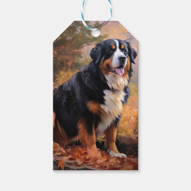 Berner Berg im Herbst Leaves Fall Inspiriert Geschenkanhänger (Vorderseite)