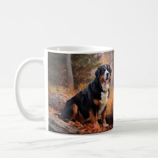 Berner Berg im Herbst Leaves Fall Inspiriert Kaffeetasse (Links)