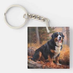 Berner Berg im Herbst Leaves Fall Inspiriert Schlüsselanhänger