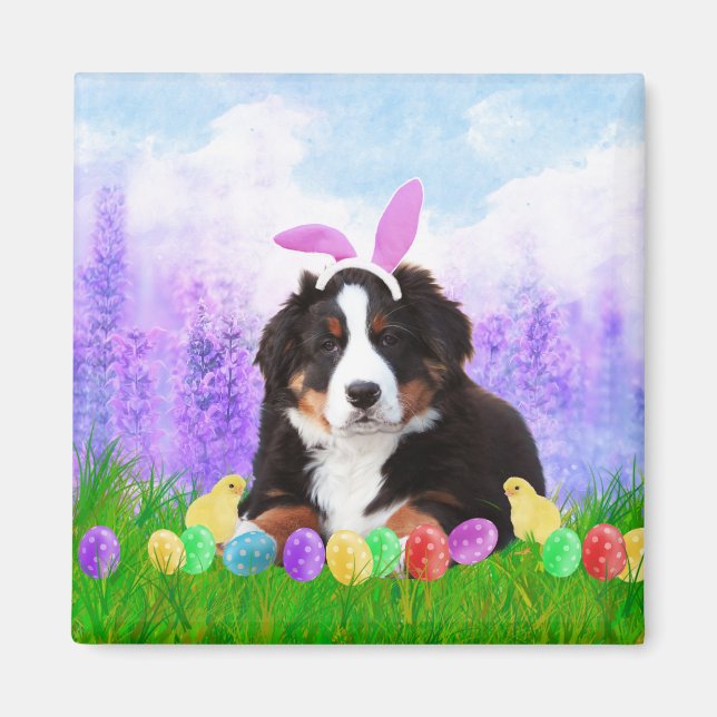 Berner Berg mit Ostereiern Bunny Chicks Magnet (Vorne)