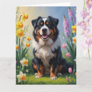 Berner Bergfrühlingsblumenmalerei Karte