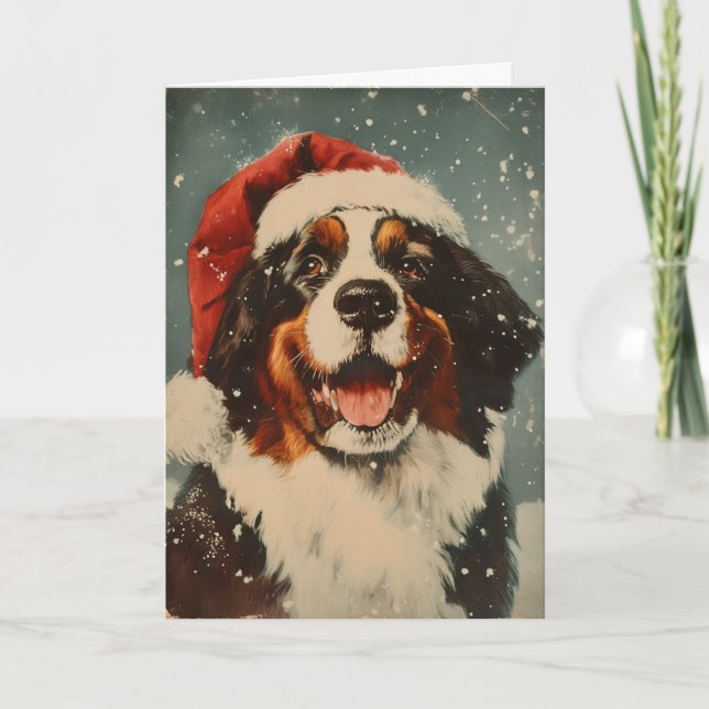 Berner Berghund personalisiert Weihnachten (Vorderseite)