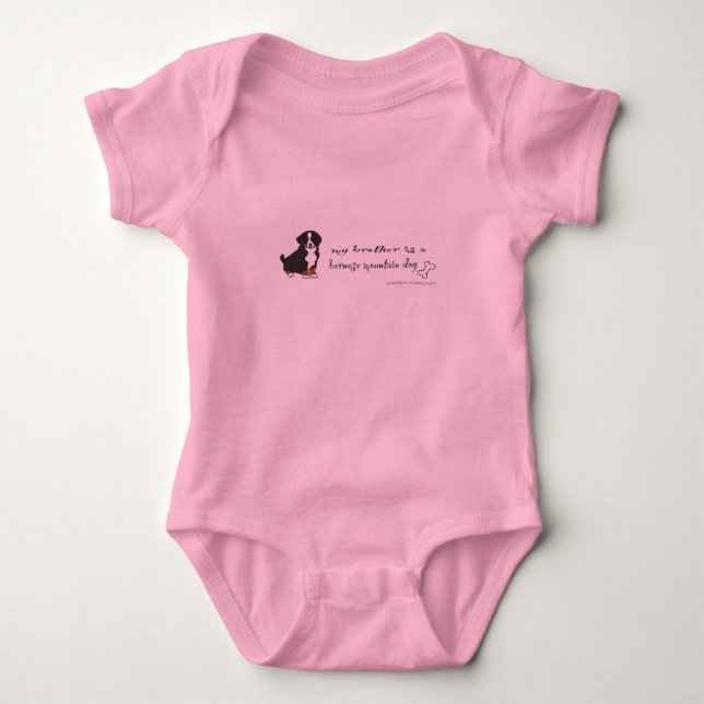 Berner Hund Baby Strampler (Vorderseite)