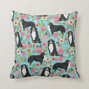 Berner Hund Florals Kissen