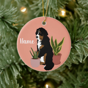 Berner Hund individuell anpassbar Keramik Ornament