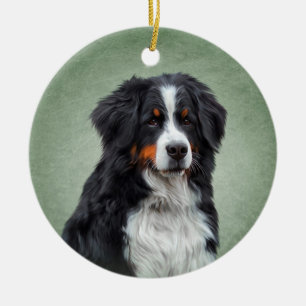 Berner Hund Keramik Ornament