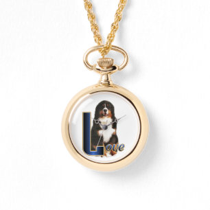 Berner Hund Kunstgifte Armbanduhr