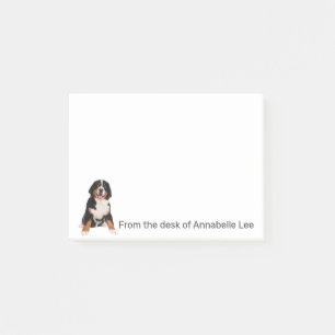 Berner Hund personalisieren Post-it Klebezettel
