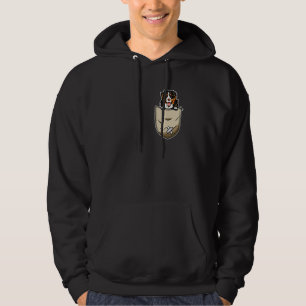 Berner Hund und Pocket Besitzer Hoodie