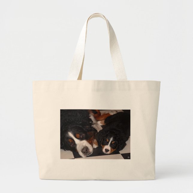 Berner Hunde Kopf zur Tasche (Vorne)