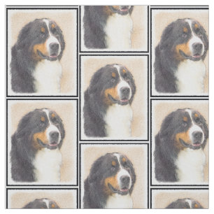 Berner Hundemalerei - Original Hundekunst Stoff