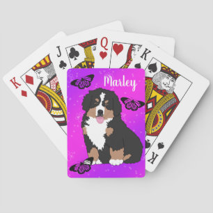 Berner Hundewelpen Spielkarten