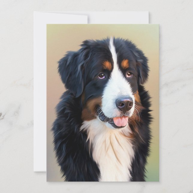 Berner Hundkunst Dankeskarte (Vorderseite)