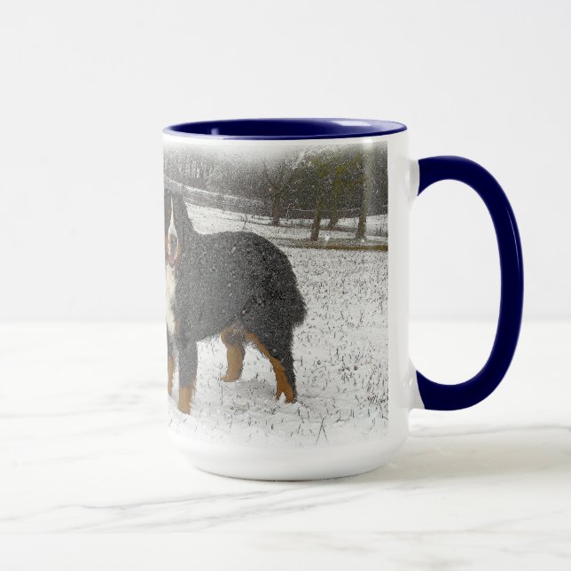Berner im Schnee Tasse (Rechts)