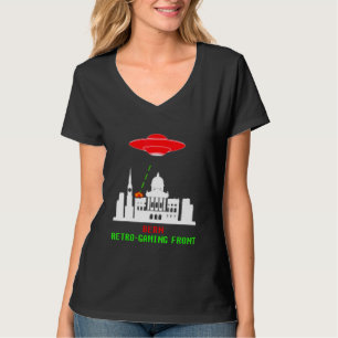 Berner Invasion Retro-Spiel mit Ufo T-Shirt
