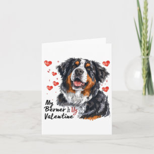 Berner ist mein Valentiner Berner Hundebesitzer Karte