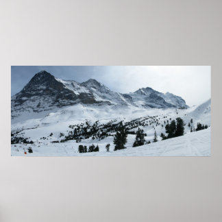 Berner Oberland im Winter Poster
