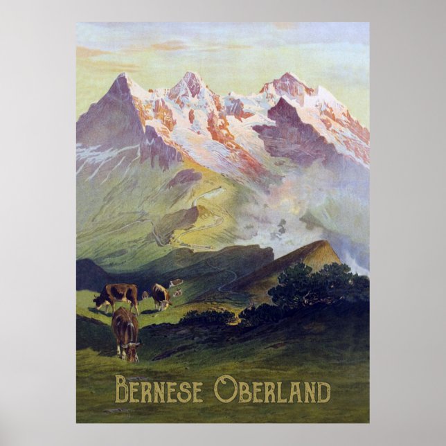 Berner Oberland, Landschaft, Schweiz Poster (Vorne)
