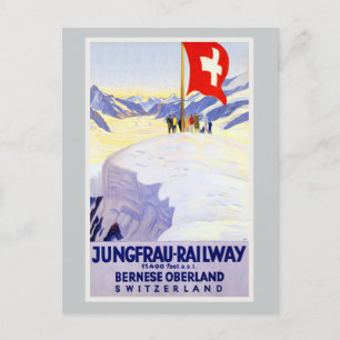 Berner Oberland Schweiz Vintage Reise Postkarte