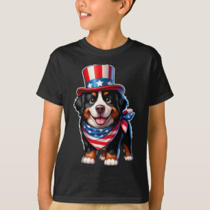 Berner Sennenhund 4. Juli Männer Frauen Kinder T-Shirt