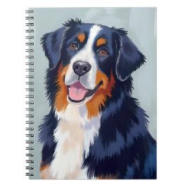 Berner Sennenhund | Aquarell-Haustier Notizblock