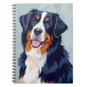 Berner Sennenhund   Aquarell-Haustier Notizblock