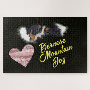 Berner Sennenhund Augen Einfarbig 1000 Teile Puzzle