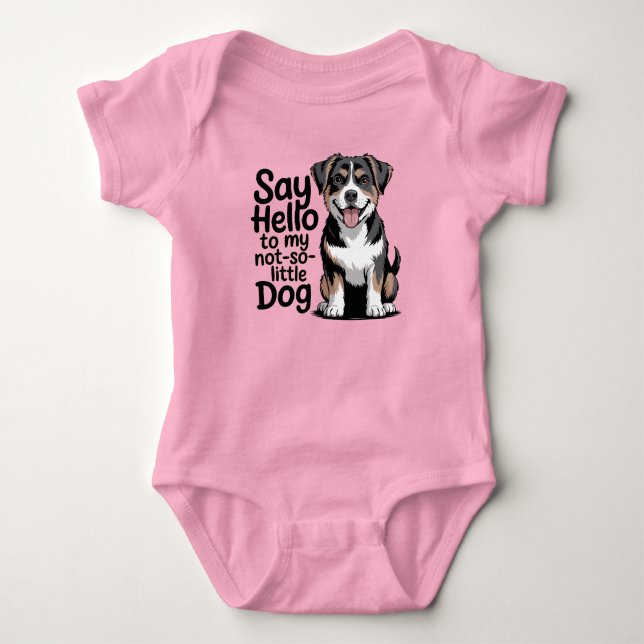 Berner Sennenhund  Baby Strampler (Vorderseite)