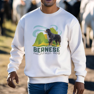 Berner Sennenhund-Geschenk Retro-Hundefreunde Sweatshirt
