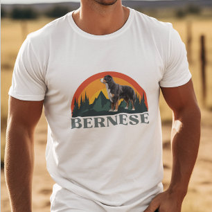 Berner Sennenhund-Geschenk Retro-Hundefreunde T-Shirt