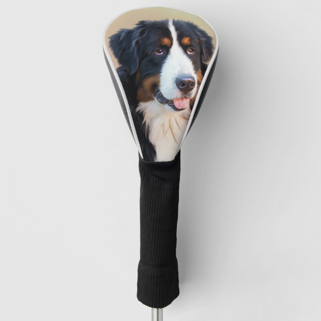 Berner Sennenhund Golf Headcover (Vorderseite)