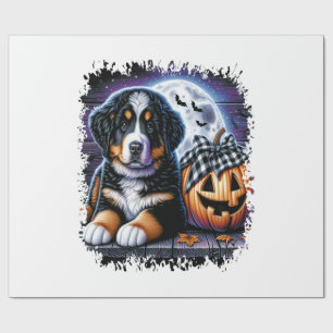 Berner Sennenhund Halloween Geschenkpapier