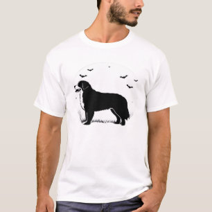 Berner Sennenhund � Halloween-Mond-Silhouette O T-Shirt