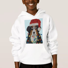 Berner Sennenhund in Weihnachtslichtern verhedder Hoodie