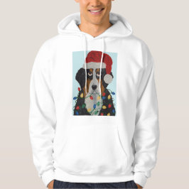 Berner Sennenhund in Weihnachtslichtern verhedder Hoodie