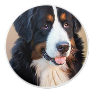 Berner Sennenhund Keramikknauf
