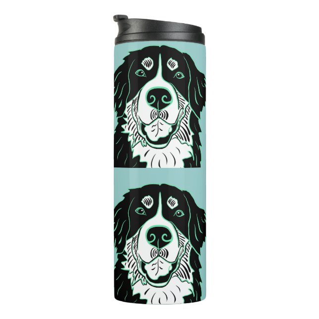 Berner Sennenhund Latte Tasse (Nach rechts gedreht)