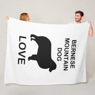 Berner Sennenhund Liebe Fleecedecke