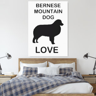 Berner Sennenhund Liebe Leinwanddruck