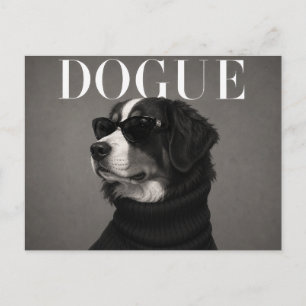 Berner Sennenhund Luxusmode Postkarte
