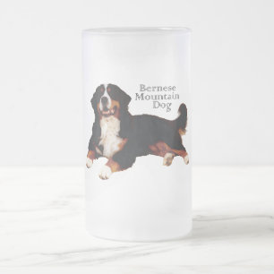 Berner Sennenhund Mattglas Bierglas