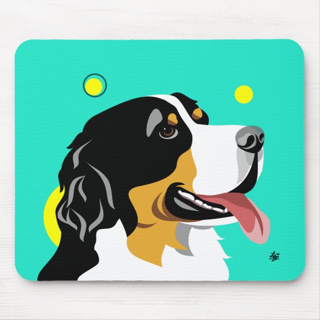 Berner Sennenhund Mousepad (Vorne)