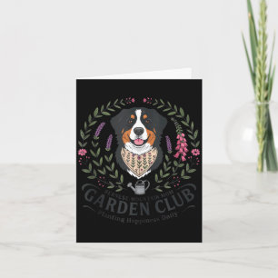 Berner Sennenhund-Mutter Gartenclub Muttertag Karte
