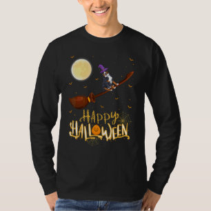 Berner Sennenhund Reitet Hexe Schrotflinte Hallowe T-Shirt