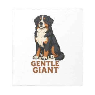 Berner Sennenhund Sanfter Riese. Notizblock