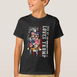 Berner Sennenhund, selbst mein Hund liebt Trump lu T-Shirt