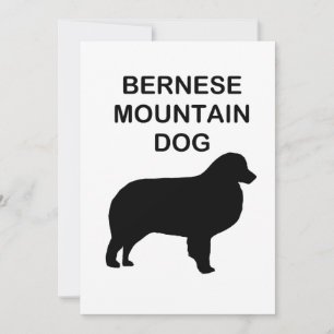 Berner Sennenhund Silhouette Feiertagskarte